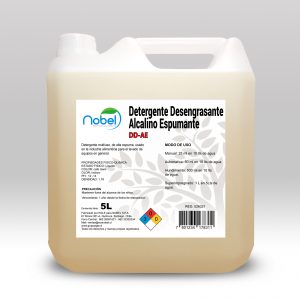 Detergente Desengrasante Alcalino Alta Espuma Bidon 5 Litros – DD-AE