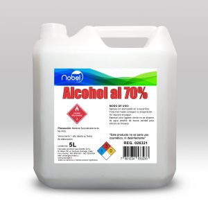 ALCOHOL DESNATURALIZADO AL 70% 5L – HIGIENIZANTE