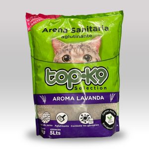 ARENA SANITARIA PARA GATOS AGLUTINANTE BOLSA 4 Kg TOP.K9